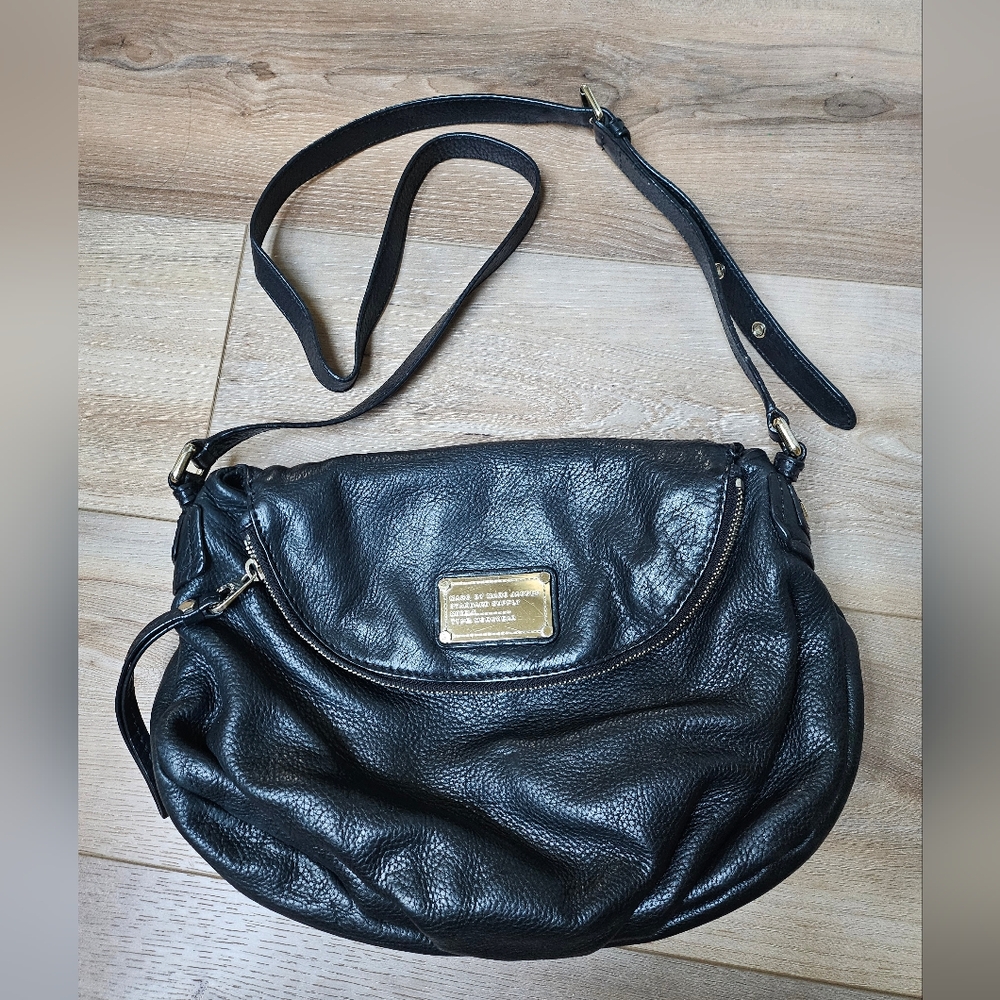 Black Leather Shoulder Bag